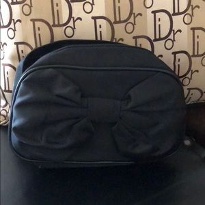 Gorgeous Dior black bow silk bag!